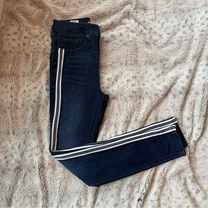 Express Women's Blue Jeans with stripe